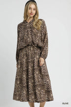 Umgee Midi Skirt Leopard Olive Print Drawstring High Waisted Ruffled 608f0914-9e9c-49f2-aeef-9b48600d591c-Max-Origin Trendsi