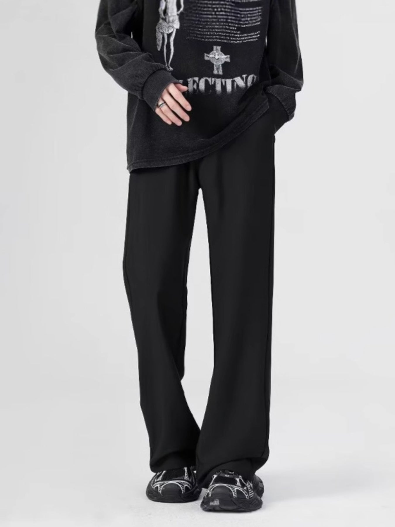 Men's Full Size Relaxed Fit Straight-Leg Pants Plus Size