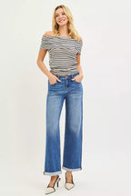 RISEN Womens Jeans High Rise Relaxed Fit Ankle Straight Cuff Denim Plus Sizes 60e01ebed9694a37a5cae6e2782c332c-Max-Origin Trendsi