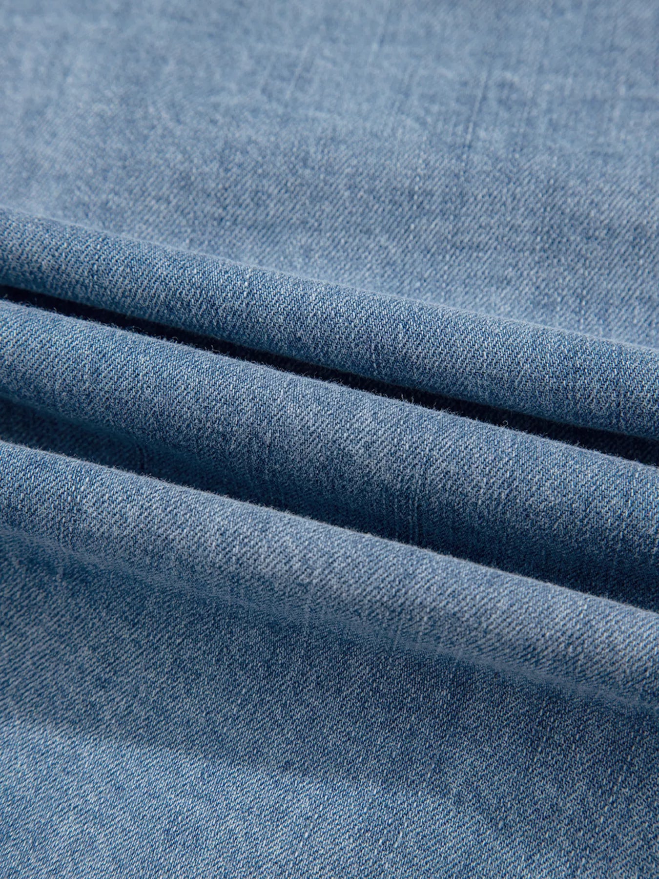 Women's Denim Top Tied Front Puff Long Sleeve Dusty Blue Blouse 6108f9518103461d8a11558254389921-Max-Origin Trendsi