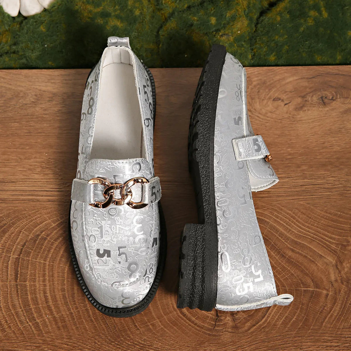 Women's Loafers Stylish Round Toe Block Heels for Comfort and Elegance Shoes 6133aa619690418c8e3abcbf0443e1b0-Max-Origin Trendsi