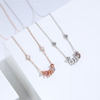925 Sterling Silver Circle Pendant Necklace