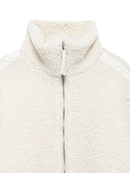 Plush Jacket Women Zip Up Turtleneck Long Sleeve Collared Warm Coat 61ec3a3b-e155-4d57-9515-aac1d395487a-Max Trendsi