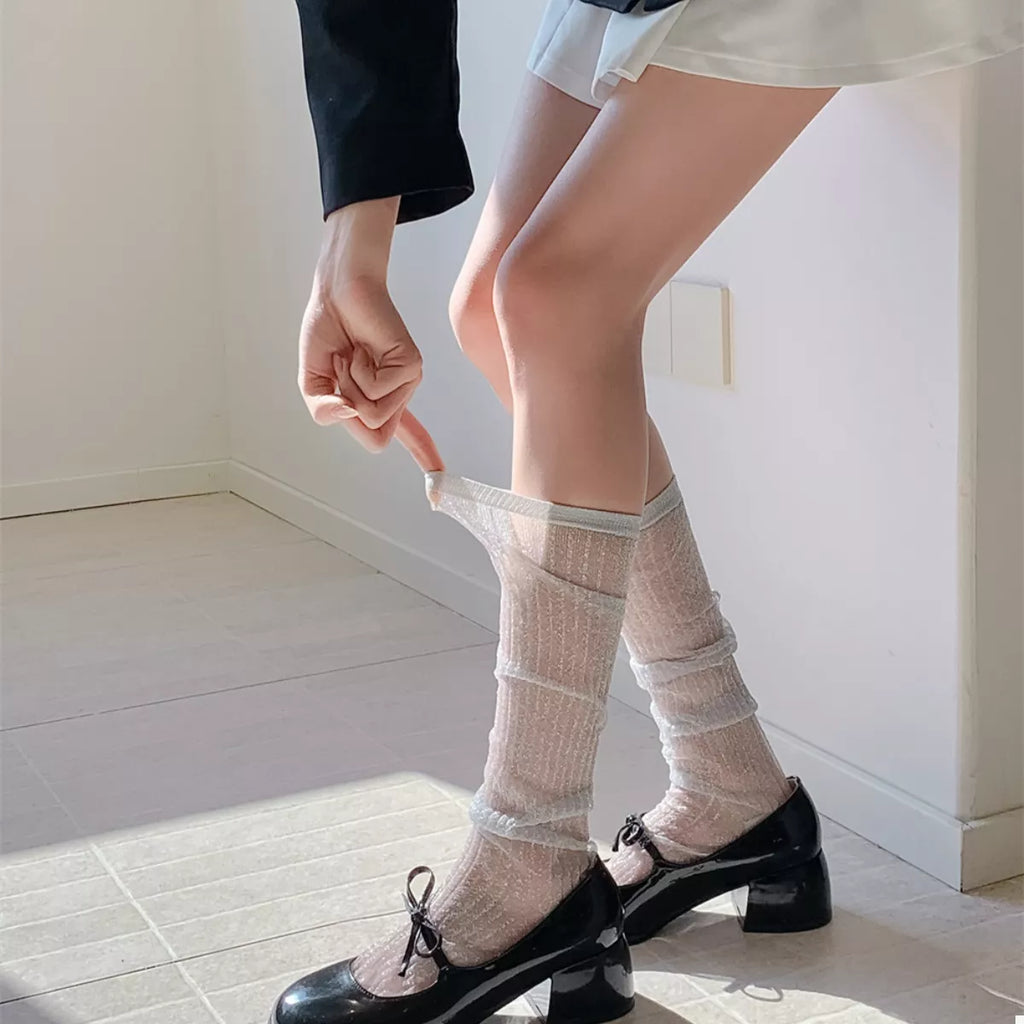 Knee-High Women's Socks Scrunch 1-pair 6287f809-16b2-42b5-bf93-92e0e5324654-Max-Origin Trendsi