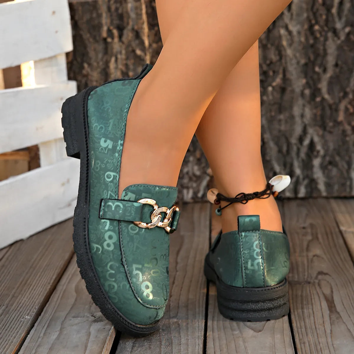 Women's Loafers Stylish Round Toe Block Heels for Comfort and Elegance Shoes 62de285df100405dbaed4294bf4ec535-Max-Origin Trendsi