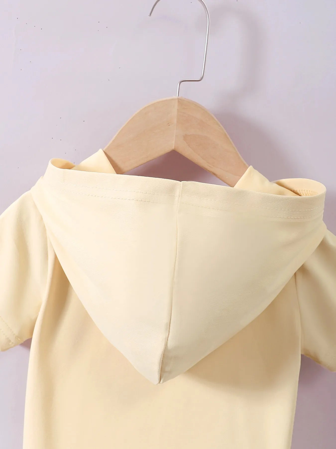 Baby Boy Set Pastel Yellow Dog Short Sleeve Hoodie and Shorts for Children 63130c40-c55b-468e-8df5-e87e1b0a3b3e-Max-Origin Trendsi