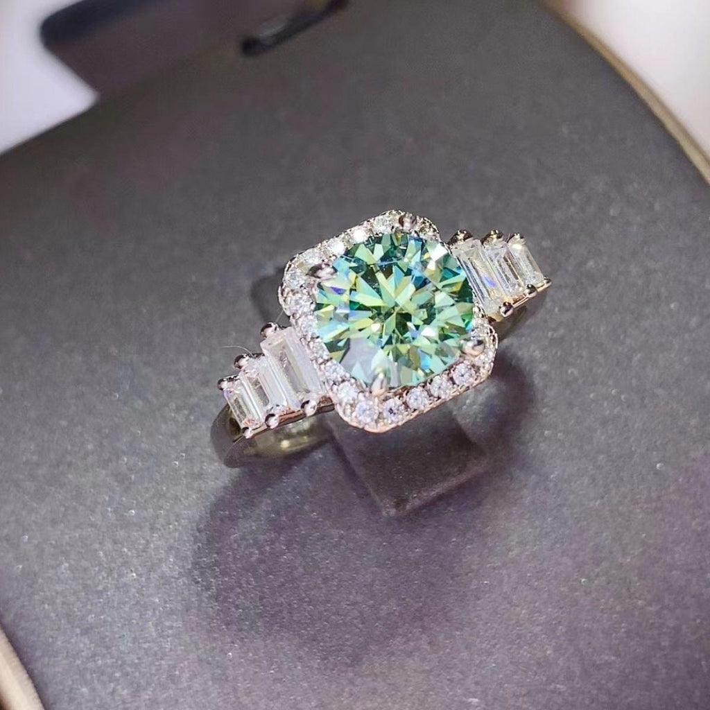 Silver Ring 3 Carat Moissanite 925 Sterling Jewelry 63285d2d-8fab-4c9d-ac75-6a748b6ae279-Max Trendsi