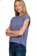 Zenana Round Neck Viscose Sweater Vest
