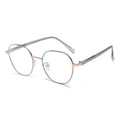 Lightweight Metal Frame Glasses with Polycarbonate Lenses and Metal Temples