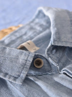 Men's Shirt Lightweight Flax Button Up Short Sleeve Top 64222875b4c74f98959a2451bf1a8bff-Max-Origin Trendsi
