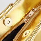 Women's Crossbody Bag Evening Ruched Shoulder Bag with Chain Strap 6430b54b-4395-4b24-a953-66beb51ba2dc-Max-Origin Trendsi