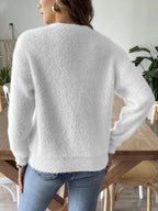 Cardigan Button Up V-Neck Long Sleeve Single Breasted Soft Knitwear 643eaaa8-452c-41c9-8e2b-933dc43766f5-Max Trendsi