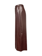 Midi Skirt Faux Leather Croco Pattern High Waist Back Zipper Skirts 647de7fc-9db1-4ad8-bcdb-a355ee3b2c00-Max Trendsi