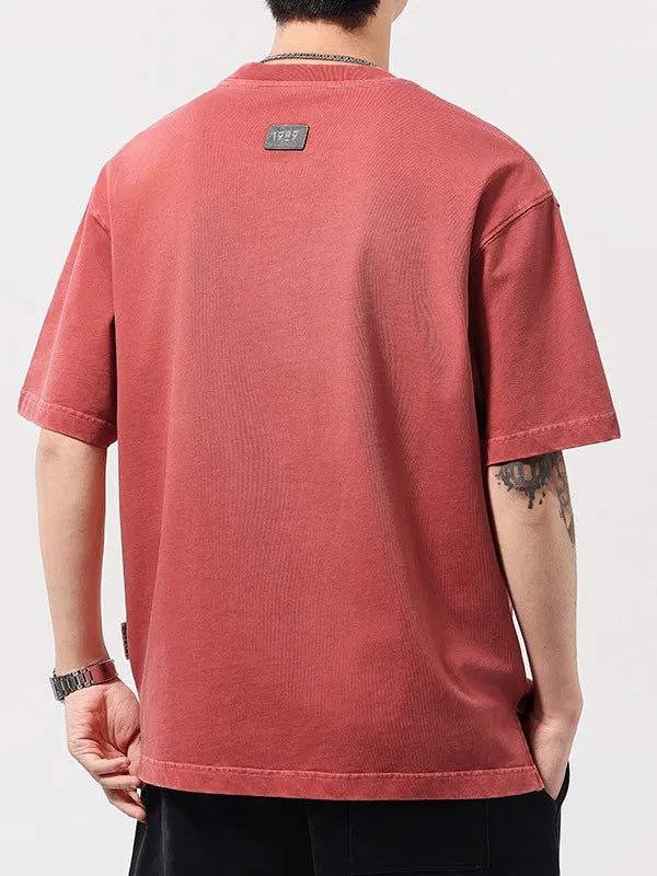 Men's Cotton T-Shirt Basic Style Round Neck Good Day Print Short Sleeve Top 64c9e9d5-7c96-494c-9bc1-bebbe5df83f8-Max-Origin Trendsi