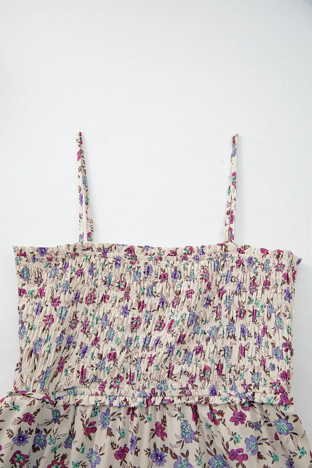 Sundress Floral Multicolour Bohemian Ditsy Smocked Fit Flare 651017f1-fa29-4a31-a01e-2dbb6c325ea2-Max-Origin Trendsi