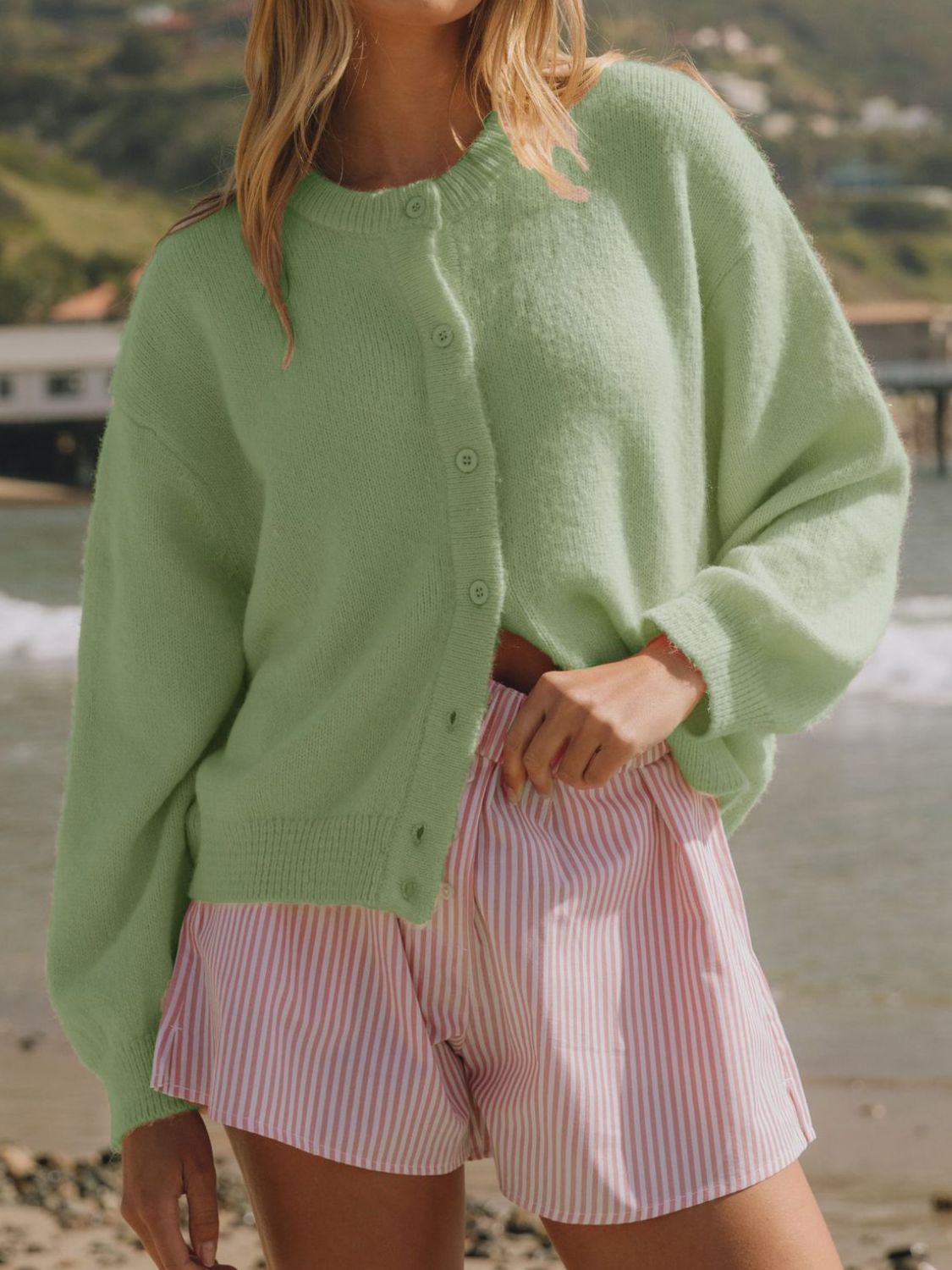 Women Knit Cardigans Soft Solid Button Down Long Sleeve Casual Sweaters 653ffef8-9965-48d7-a876-143ba25edf0e-Max Trendsi