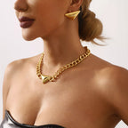 Alloy Geometric Necklace Womens Gold Silver Chain Jewelery Gold onesize 65939826-32ab-40a1-acb9-0630da824384-Max-Origin Trendsi
