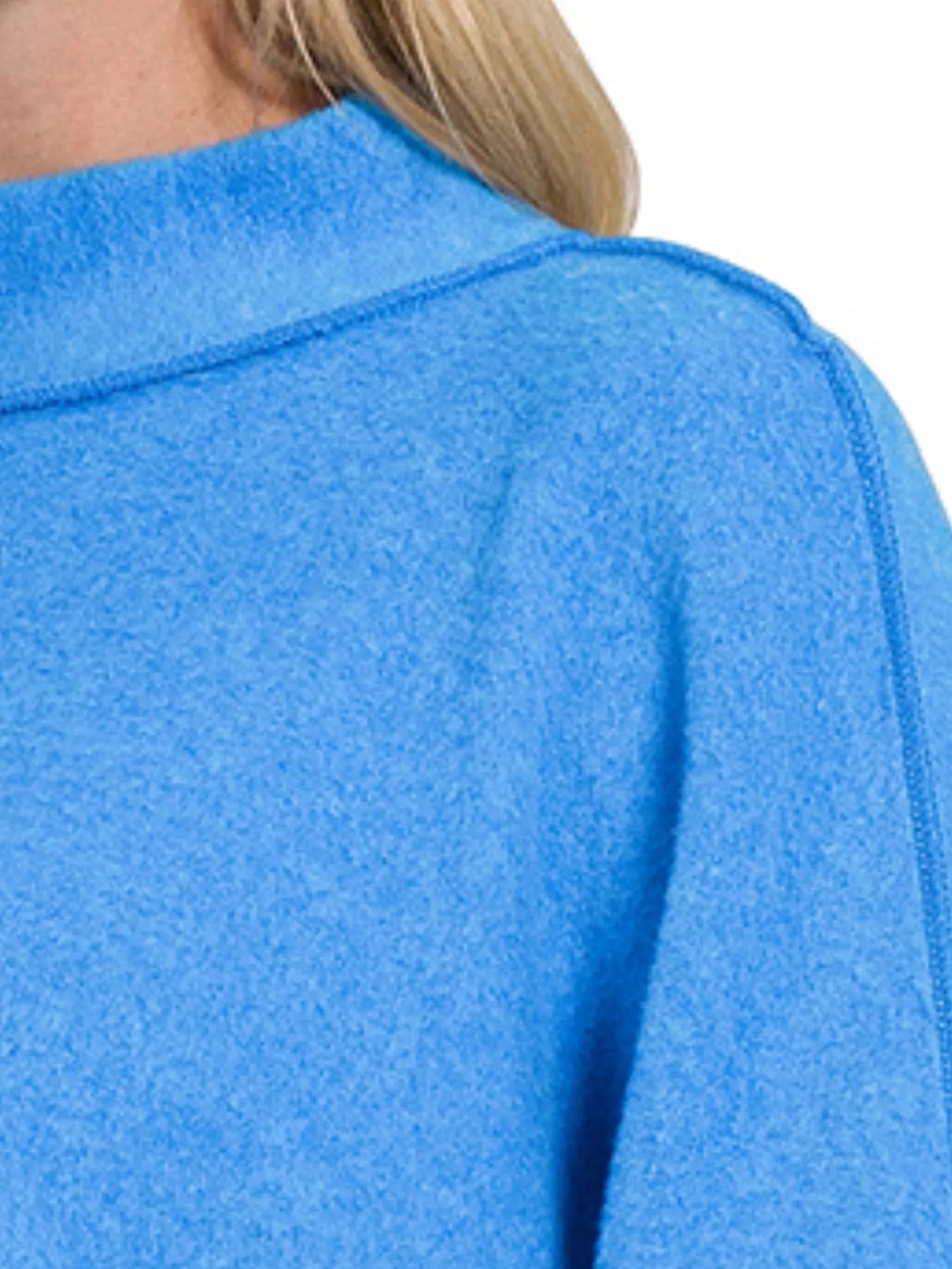 Zenana Cropped Sweater Ocean Blue Womens Brushed Melange Hacci Top 6641eabc-4895-41aa-b7b2-a626e9b4182d-Max-Origin Trendsi