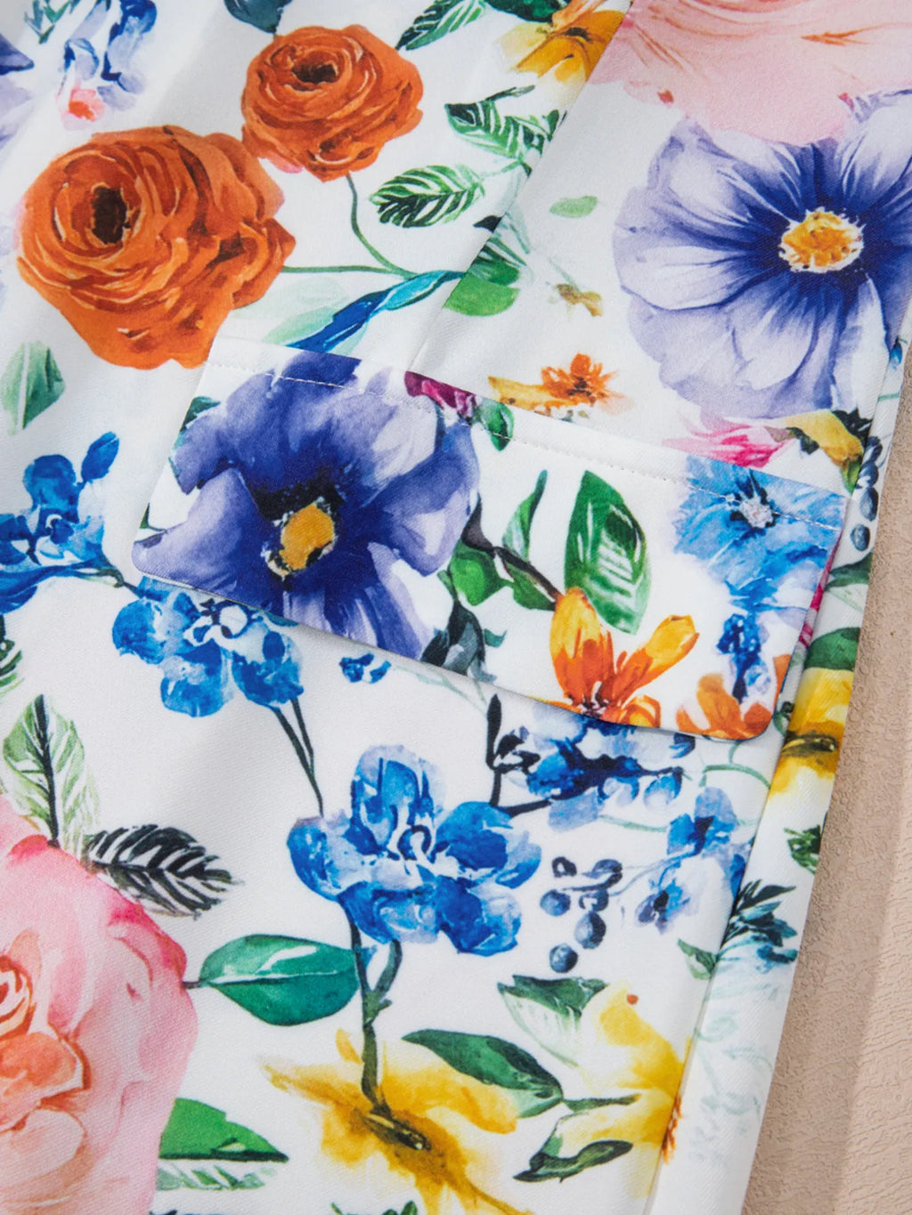 Floral Mini Dress Cap Short Sleeve Round Neck Back Zipper 66525f49b1dd4ef6803f4cbeffd36f97-Max-Origin Trendsi