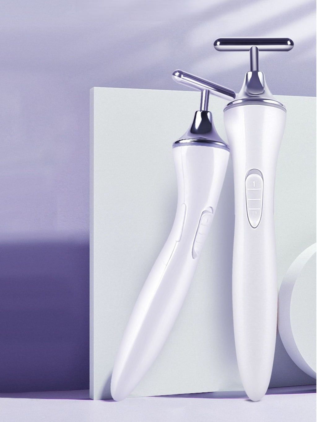 T-Shaped Microcurrent Facial Massager Beauty Device