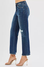 RISEN Womens Jenas High Rise Crop Slim Straight with Hidden Knee Patch 6697a373a0024d9287524fc5df483cc8-Max-Origin Trendsi