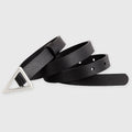Triangle Buckle Skinny Belt