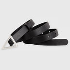 Triangle Buckle Skinny Belt