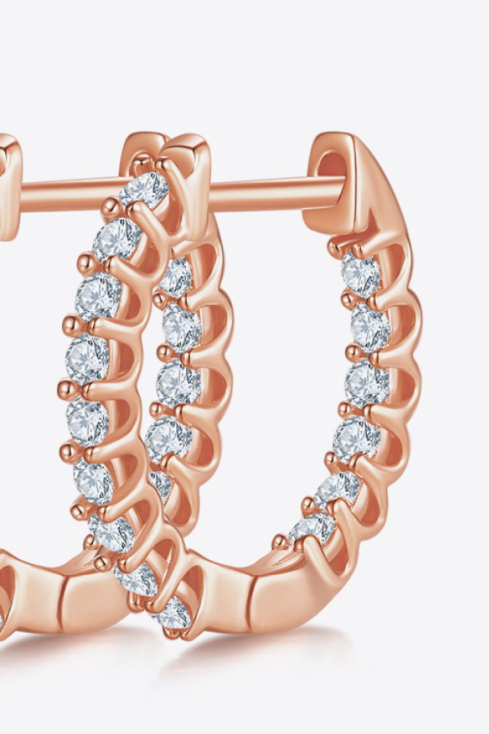 Silver Hoop Earrings Moissanite 0.45 Carat 925 Sterling 18K gold-plated Jewelry 66ca23da9f474e71bbd3e8dd38f81b85-Max Trendsi