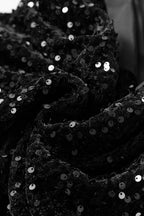 Sequin Mini Dress Bow Back Black Sparkle Round Neck Long Sleeve 6776c6f4-4b95-402f-acee-ead86e06754c-Max Trendsi