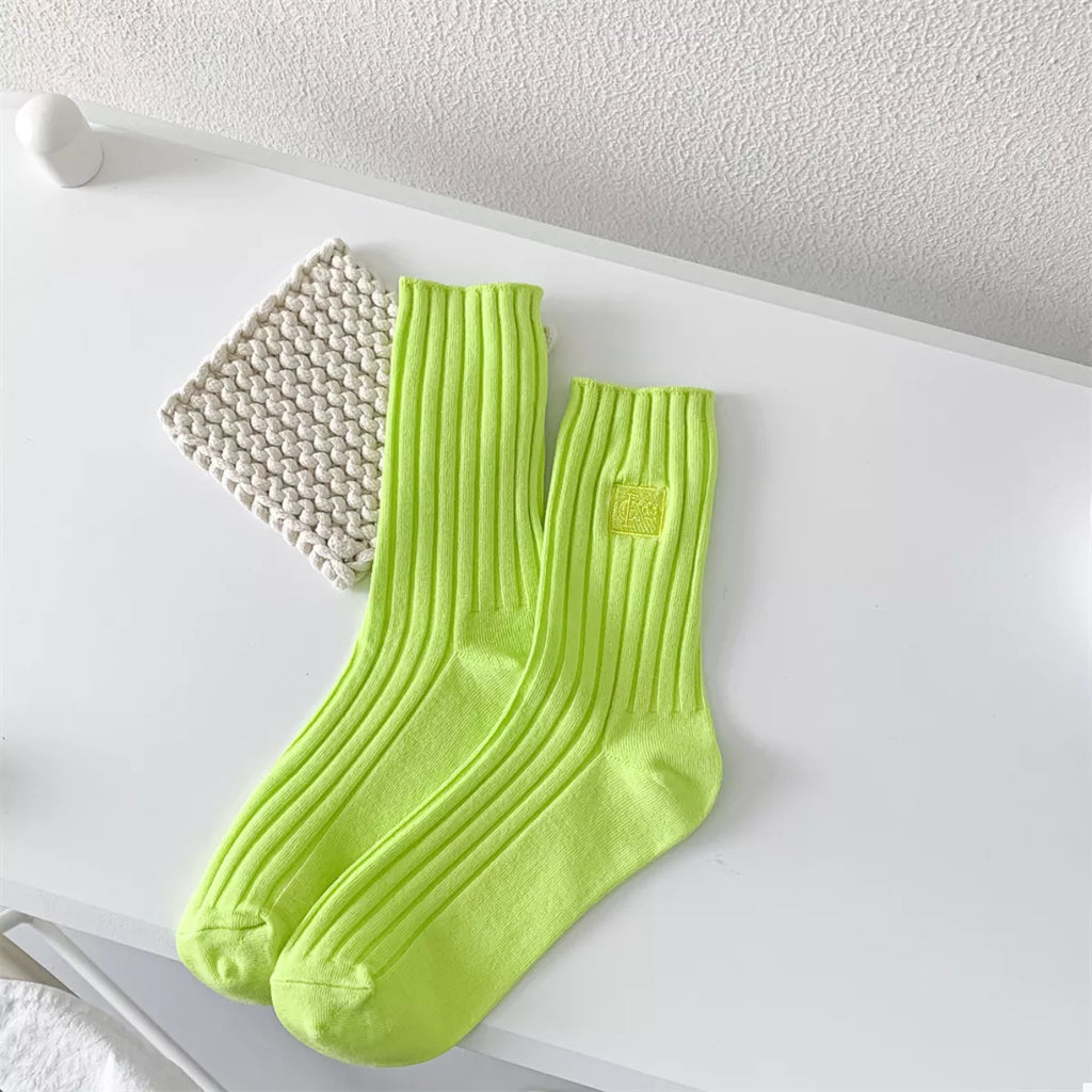 Women's Crew Socks Breathable Ribbed Knit 67f6717f-cf34-4fa8-8e81-2afcf1c53a6c-Max-Origin Trendsi