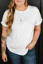 Full-Size Round Neck Short Sleeve T-Shirt