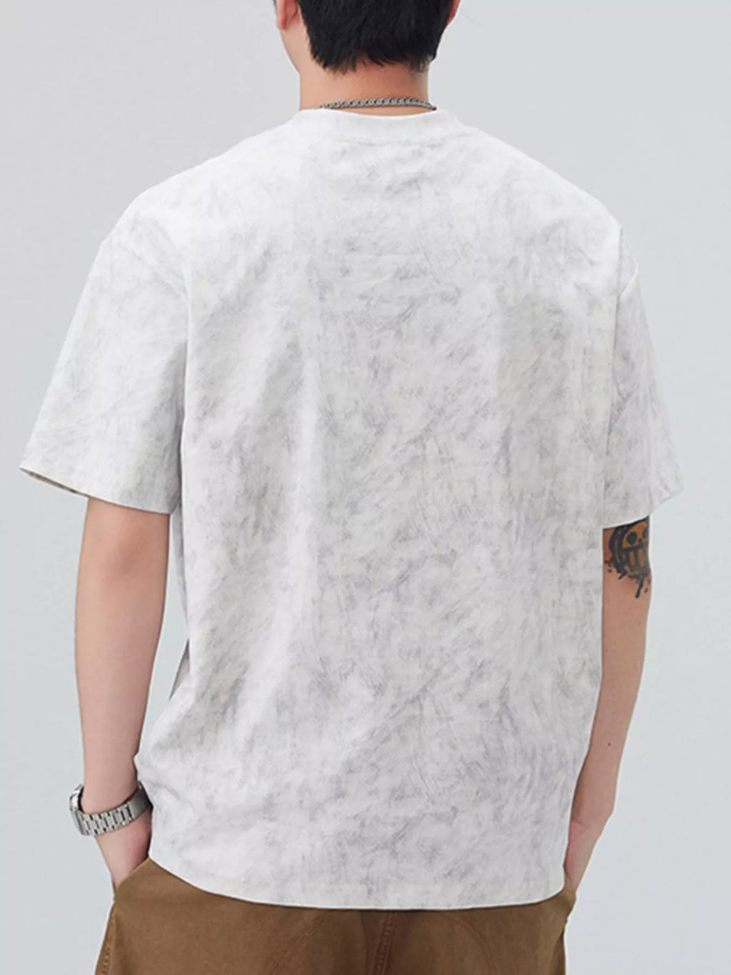 Men's T-Shirt Cotton Letter Round Neck Short Sleeve Top M-4XL 6865a3f3-4b3d-4d18-be11-3a74b4876a5e-Max-Origin Trendsi