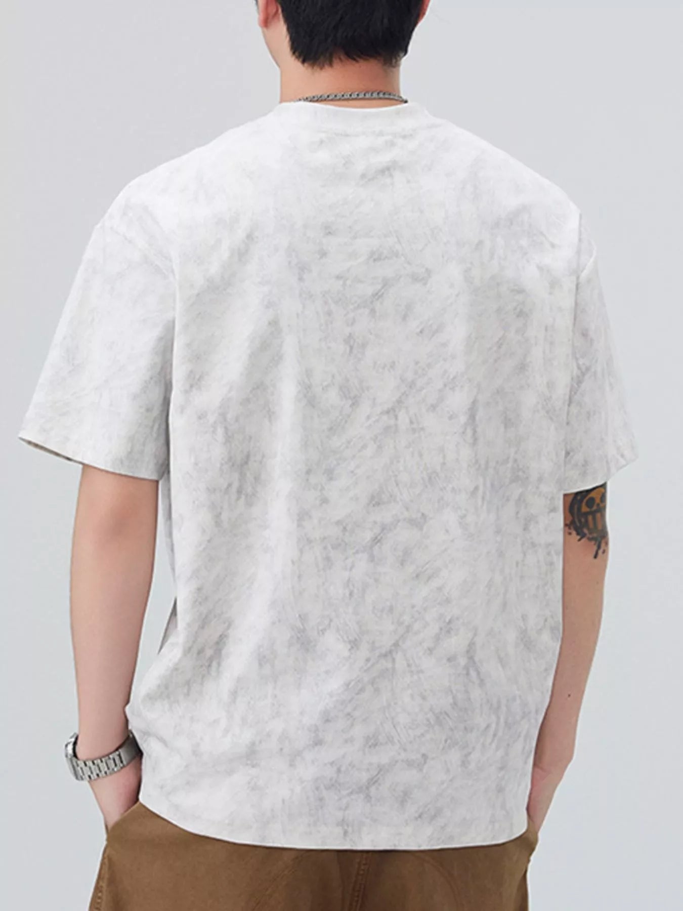 Men's T-Shirt Cotton Letter Round Neck Short Sleeve Top M-4XL 6865a3f3-4b3d-4d18-be11-3a74b4876a5e-Max-Origin Trendsi