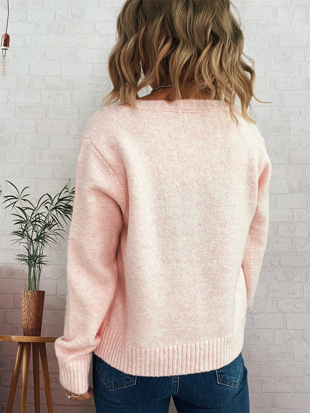 Women's Cardigan Strawberry Button Up Long Sleeve Soft Knit 688d49d6f12b420f94cc179e8fd9a285-Max-Origin Trendsi