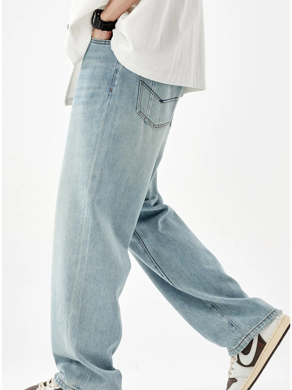 Men's Jeans Wide Leg Loose Fit Light Blue Wash Denim Pants 6923ce066a48432ea490bbcfe6ef0ca3-Max-Origin Trendsi
