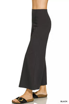 Zenana Pintuck Pants Womens Black Heavy Ponte Elastic Waistband 699b14fea2cb4581babd9e63dd51e22c-Max-Origin Trendsi