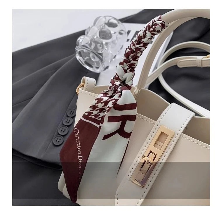 Women's Tote Bags Top Handle Turn Lock Elegant Mdium Crossbody Bags