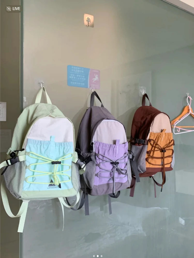 Simple Drawstring Backpack New Model College Students Outdoor Sports Lightweight Bag