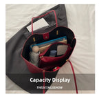 Women's Large Tote Handbags Casual Wave Pu Leather Shoulder Bags