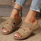 Women Wedge Slippers Premium Orthopedic Open Toe Slippers Anti-Slip Shoes
