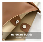 Women's Casual Shoulder Bag Simple PU Leather Knot Straps Black Handbags