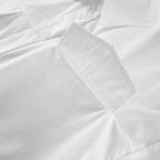 Sexy V-neck Cropped White Shirt Women's 3/4 Sleeve Collared Office Elegant Top