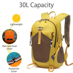 Hiking Backpack 30L Foldable Travel Daypack Lightweight Color Block Daypack