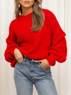 Women's Sweater Round Neck Dropped Shoulder Oversized Knit Pullover 6a21d331-5dd0-4b83-9054-f1c41408b415-Max-Origin Trendsi