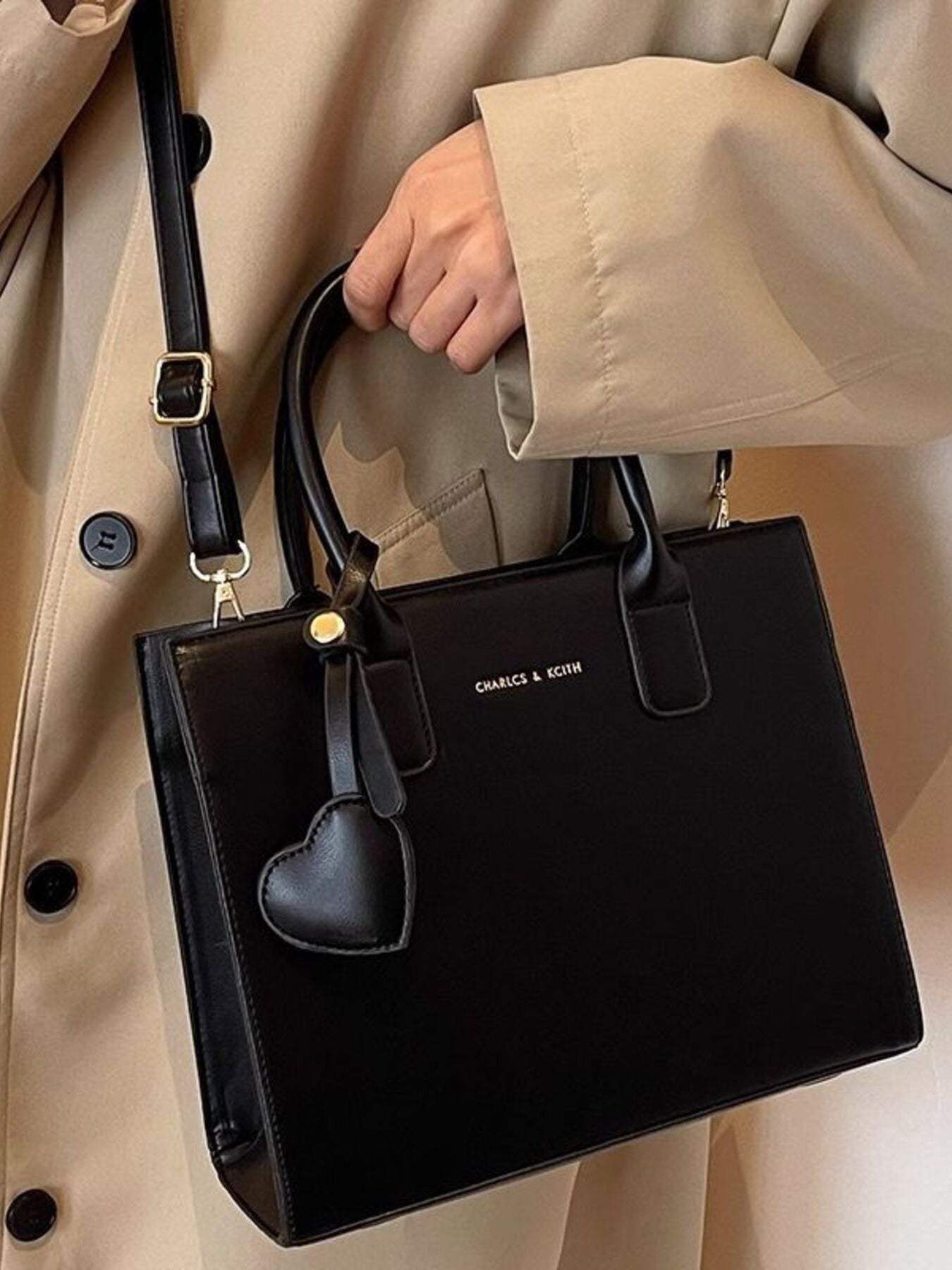 Top Handle Medium PU Leather Crossbody Bag