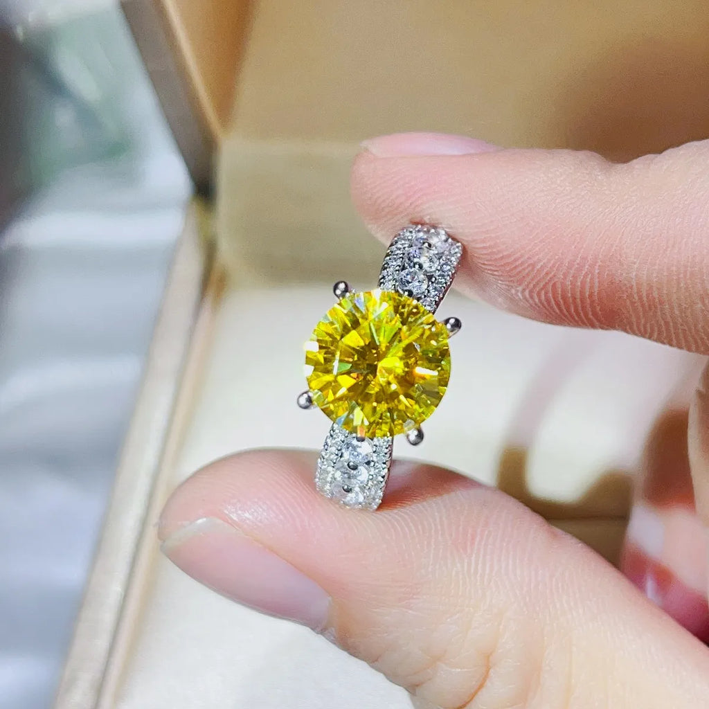 Silver Ring 3 Carat Moissanite Yellow Round Stone 925 Sterling Platinum-plated 6a3e3df5-d4e6-4ce8-923c-0875d563706a-Max-Origin Trendsi
