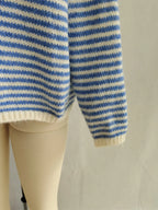 Women's Sweater Striped Button Detail Long Sleeve Pullover 6a48db5f36404e53ac9d9518b91af953-Max-Origin Trendsi