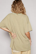 POL Women T-Shirt V-Neck Half Sleeve Dried Moss Cotton Blend Top Tees 6a5a466f-5340-4b4c-b542-adea5685fb27-Max Trendsi