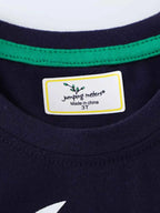 Boy's T-Shirt Cotton Black Children's Dinosaur Print Crew Neck Short Sleeve Top 6a6f4b93-a19a-400e-abda-c932f60e91a4-Max-Origin Trendsi