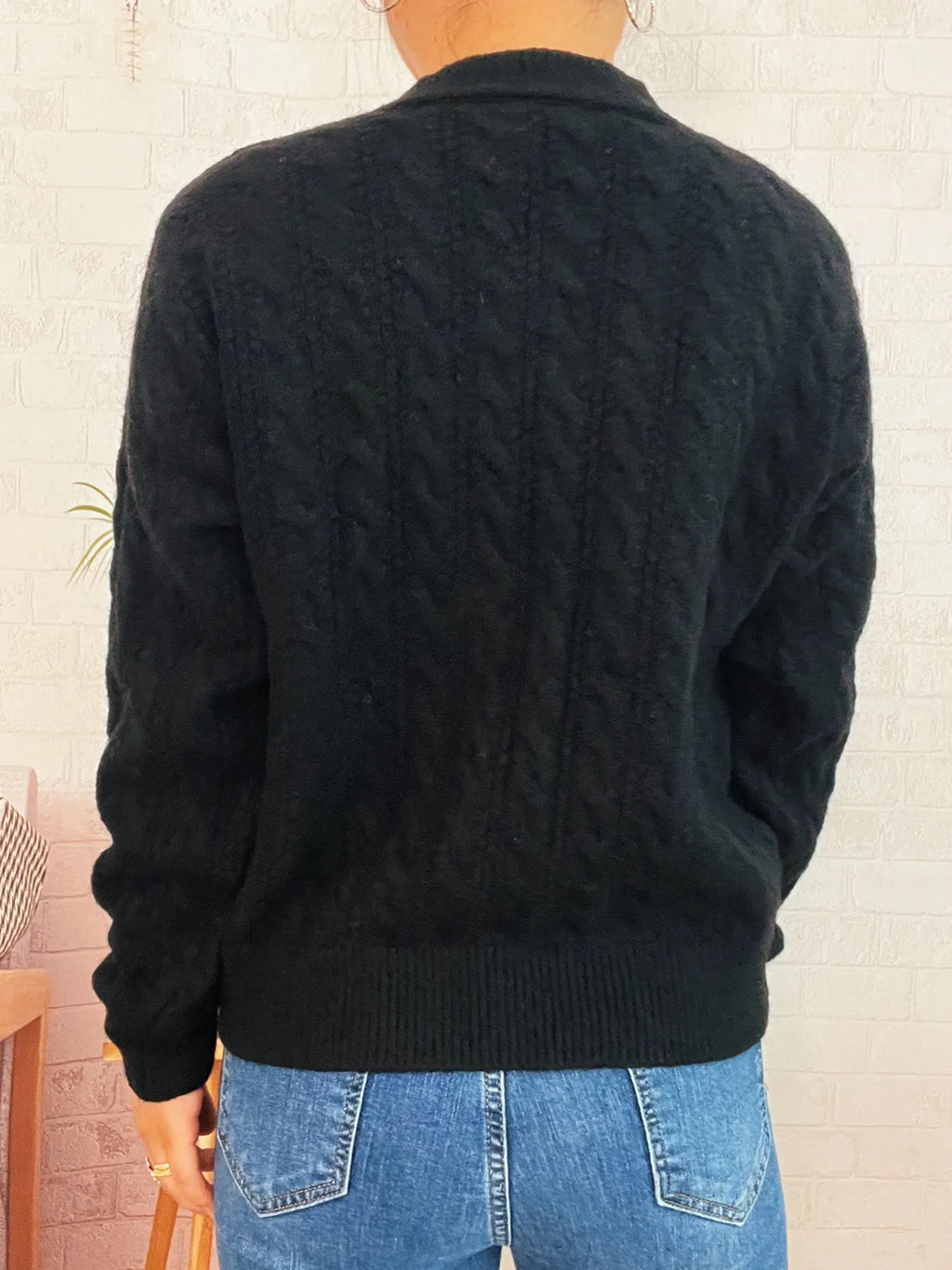 Women's Cardigan Cable Knit Button-Up Long Sleeve Knitwear 6aafcc488cd043dda086d5474b1d48a1-Max-Origin Trendsi